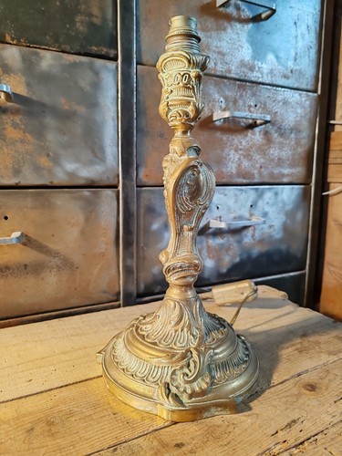 Pied lampe bronze style - pied,