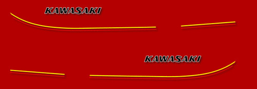 Kawasaki 250 stickers - kh,