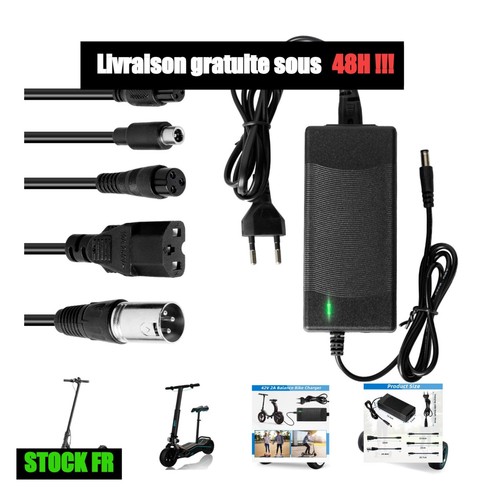 Chargeur 42v trottinette - chargeur,