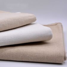 1Meter Uni Lin Tissu Coton Vêtement Matériaux pour Artisanat DIY Nappe Couture