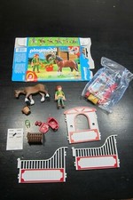  Playmobil 5108 - Shire Horse with Groomer and Stable #2