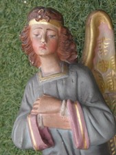 Antique FIGURINE ANGEL CHERUB Wings Religious cherub Putti Christmas 