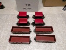 Lot De 8 MARKLIN 4513 Et 4430 Wagon Benne Basculante Et Tombereau HO Style Jouef