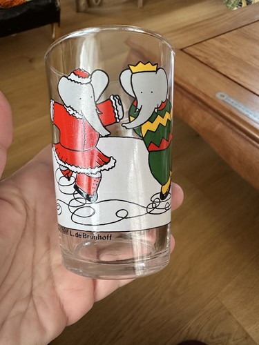 Verre moutarde vintage 1991 - moutarde,