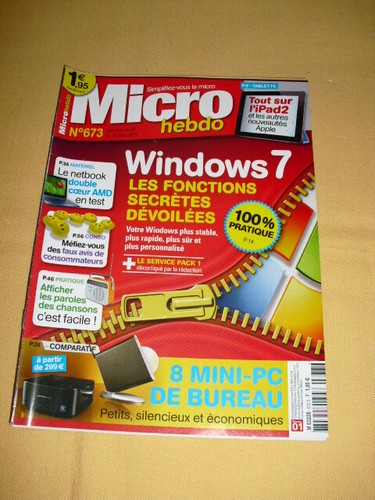 Micro hebdo 673 mars 2011 - n°673,