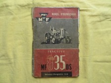Tracteur MASSEY FERGUSON 835 DS - manuel d'instructions - 1958