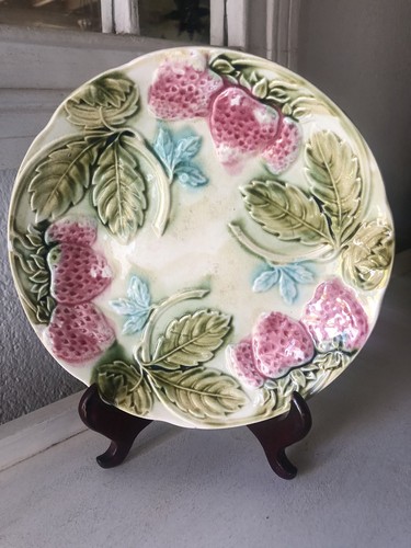 Ancienne assiette barbotine - ancienne,
