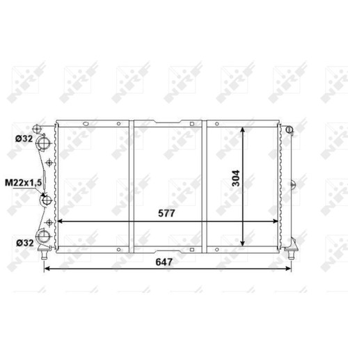 Radiateur eau moteur - eau,