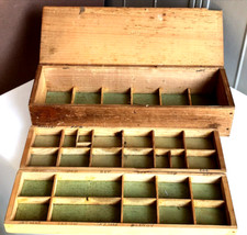 1 ancienne layette de bijoutier horloger Petit meuble ancien de métier L