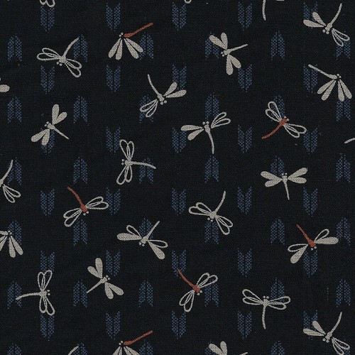 Tissu japonais tombo - japonais, libellule