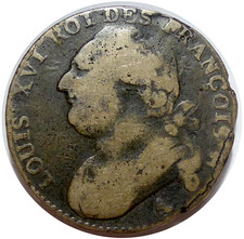 Louis XVI 12 Deniers 1792 A