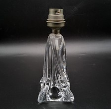 Pied de lampe en cristal blanc