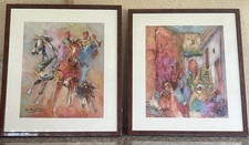 Paire de peintures