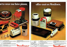 Publicité Advertising 038  1978   Moulinex (2p) cafetière gaufrier  yaourtière