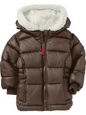 New Old Navy Brown Puffer Coat