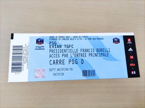 Ticket match psg evian - ticket,