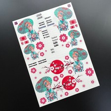 RC 10th 1:10 Echelle Japonais Itasha Dérivateur Manga Anime Autocollants Set 2