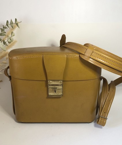 Sacoche boite cuir marron - boite,