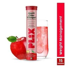 PLIX vinaigre de cidre de pomme 15 comprimés effervescents mère pour perdre d...