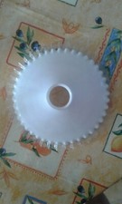 Luminaire ancien des années 50 en verre - vintage 50's