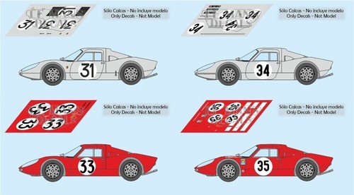 Décalcomanies porsche 904 gts - décalcomanies,