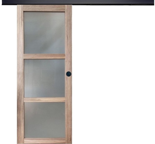 Porte coulissante bois frake - porte,
