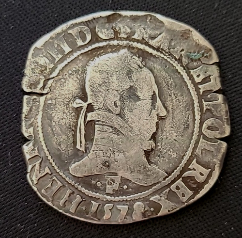 Henri iii franc col - col, plat