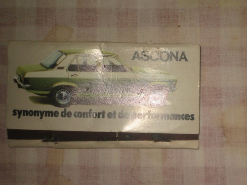 Pochette allumettes opel - allumettes,