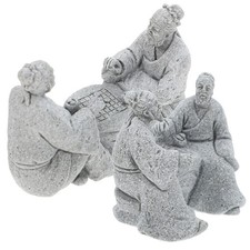  2 Pcs Elderly Decor Figurine