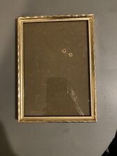 Ancien cadre vintage Rectangulaire Metal Doré Portrait, Dessin laiton Vintage MR