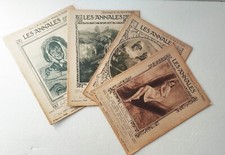 Lot de 4 revues, Les Annales, numéros de septembre 1922/Antique French newspaper