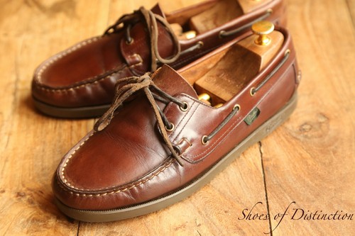 Paraboot brown leather - brown, boat