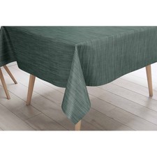 Nappe LIMA vert foncé – Toile cirée plastifiée en PVC lavable et antidérapante a