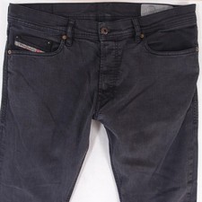 Hommes Diesel TEPPHAR Ajusté Straight Élasthanne Gris Jeans W34 L32