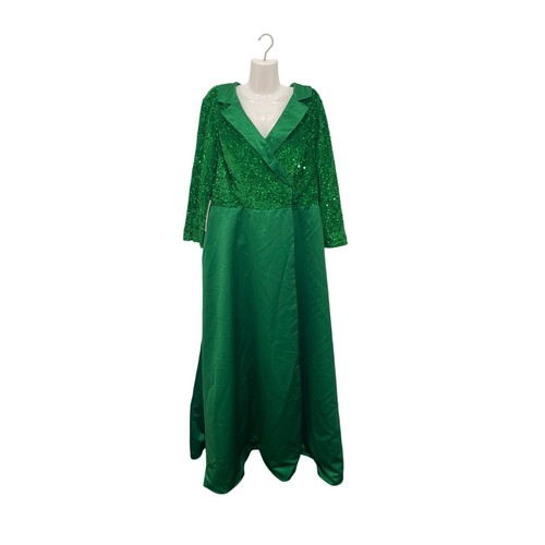 Emerald green sequined formal - green,