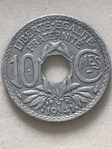 Piece centimes franc - 10, de