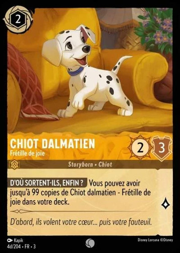 Carte lorcana tcg chapitre 3 - carte,