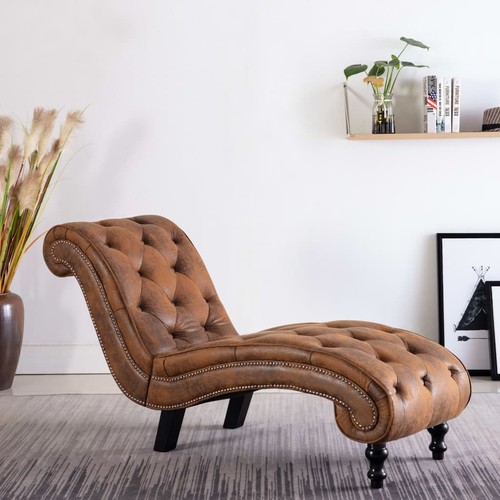 Chaise longue similicuir - chaise, daim