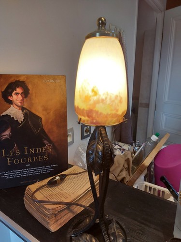 Lampe art déco - , pied