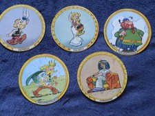 ? ASTERIX  LE GAULOIS  - LOT DE 5 PERSONNAGES LA VACHE QUI RIT  1967