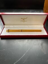 Stylo cartier must 3 anneaux en plaqué or