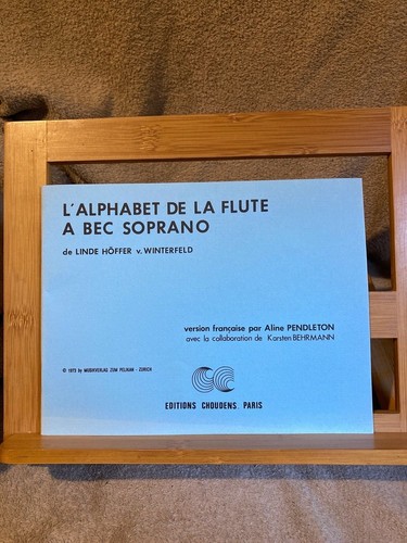 Alphabet flûte a bec - la,