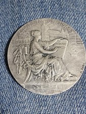 Medaille Concilier Défendre 1900 Tribunal De La Seine ARGENT Massif 19,25gr