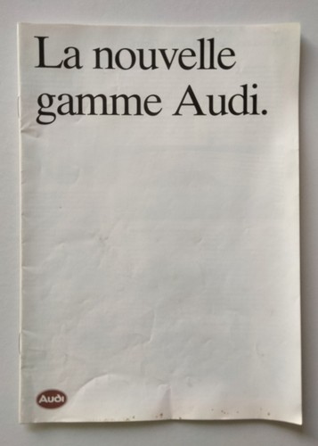 1983 audi nouvelle gamme - gamme,