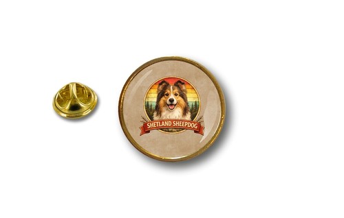 Pins pin badge rond chien - pin's,