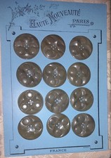 12 GRANDS  BOUTONS ART DECO