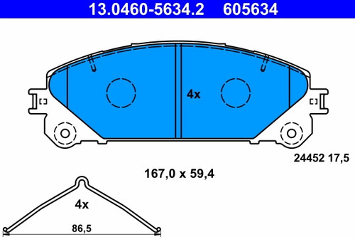 Kit plaquettes frein - plaquettes, de