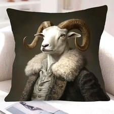 Housse de coussin BELIER ARISTOCRATE costume ancien 45 cm