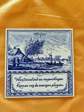 ancien carreau en faïence de