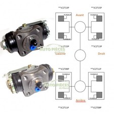 2 CYLINDRES DE ROUE ARRIERE